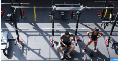 gym overhead shot